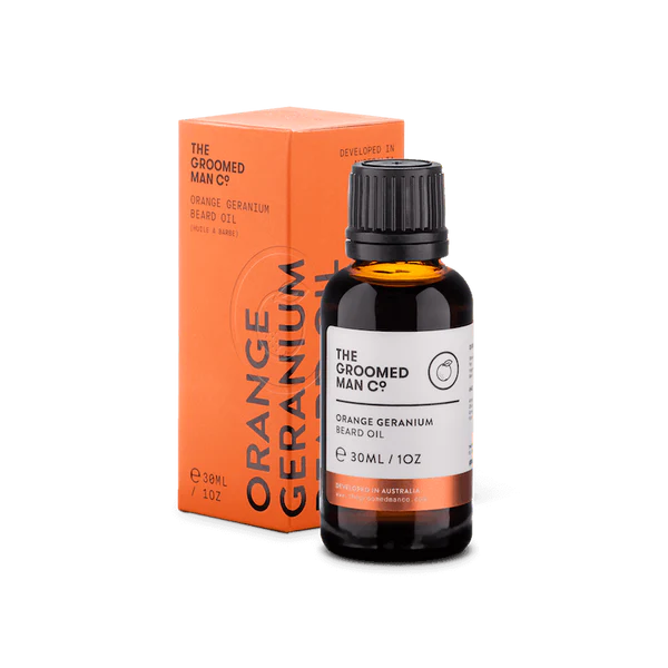 Mr. Regimen ORANGE GERANIUM BEARD OIL The Groomed Man Co
